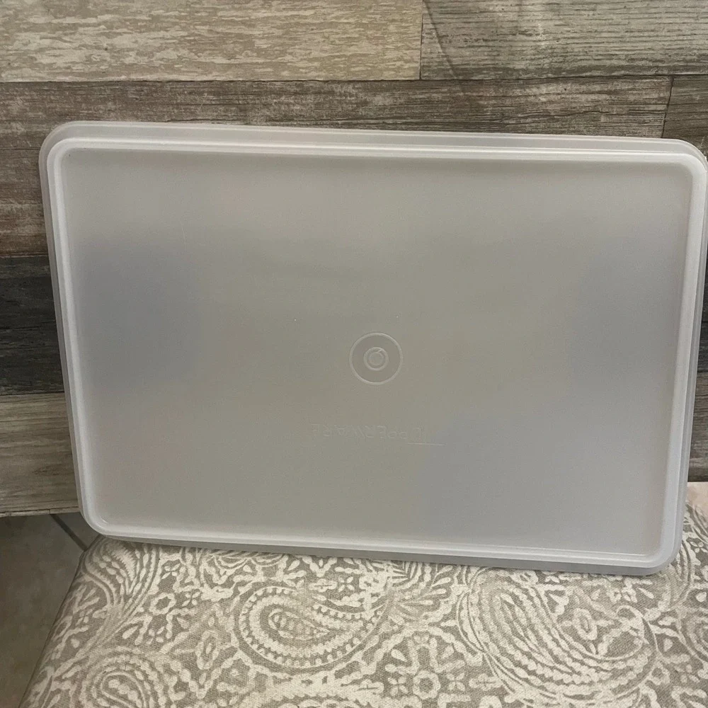 Tupperware Replacement Lid Sheer White Rectangular Seal 12.5X 8.5